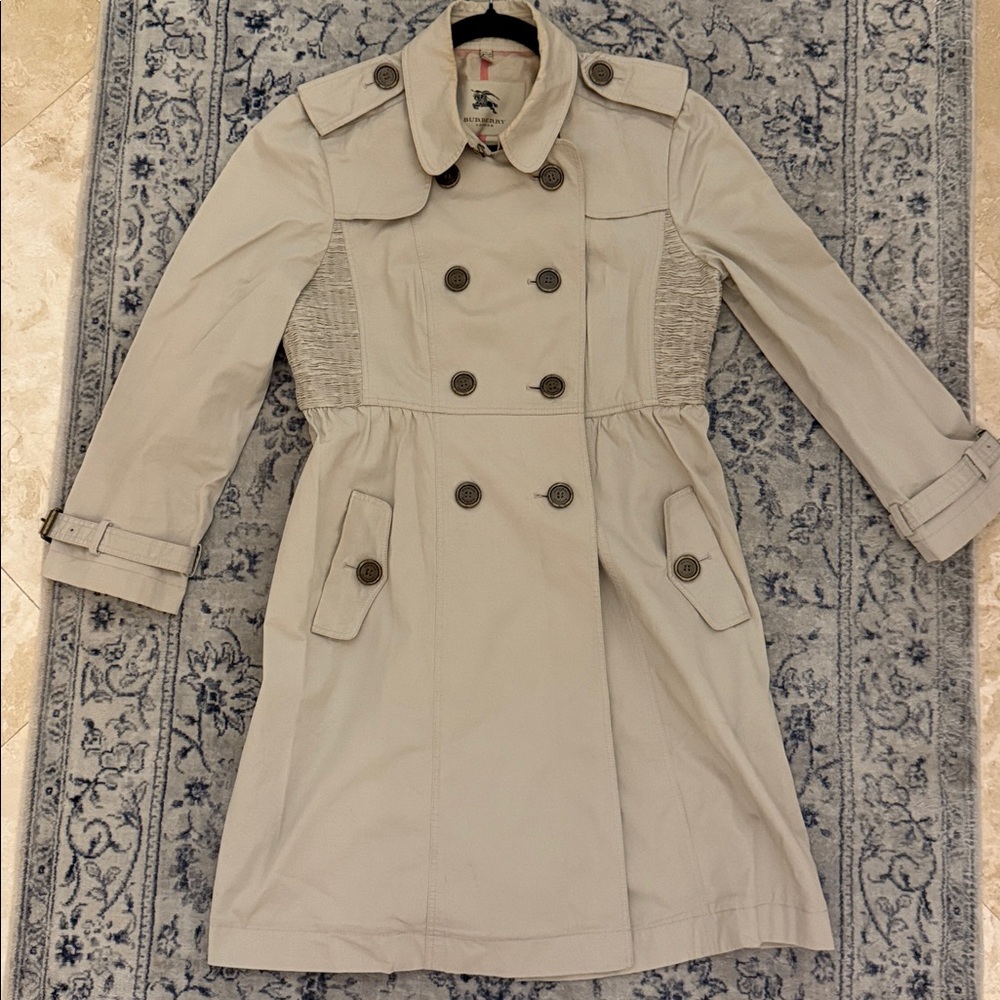 Burberry Cream Trench Coat